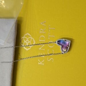 Kendra Scott Ari Heart Short Necklace 💜🩷🩵